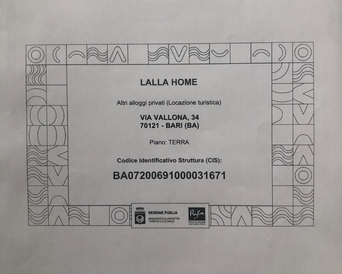 Lalla Home Bari Bagian luar foto